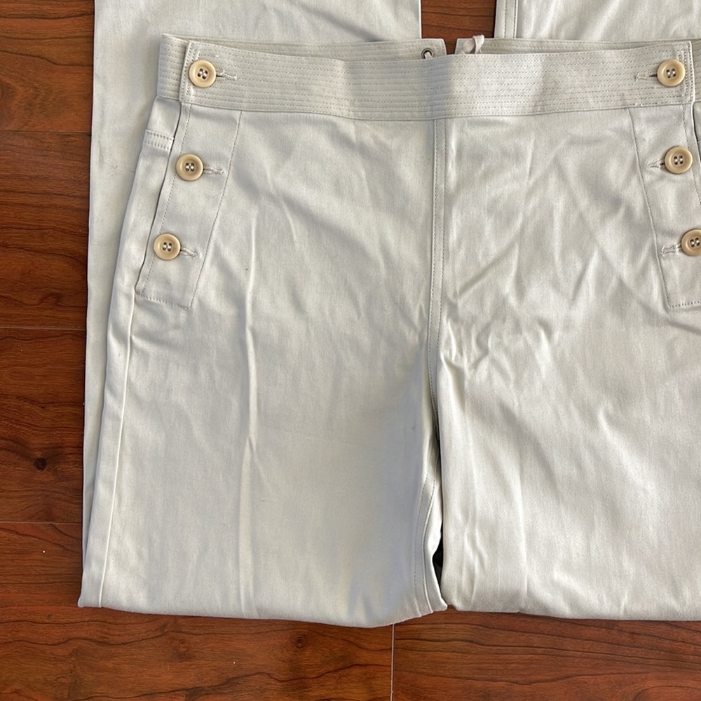 COPY - J. Crew Tan Khaki Mid Rise Straight Leg Adjustable Pants - Picture 3 of 9